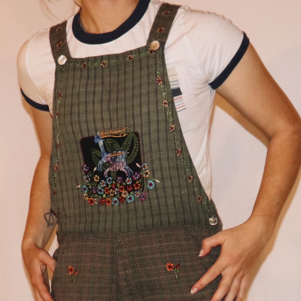 Papy Boez Embroidered Overalls